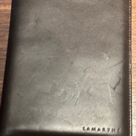 VALENTINI LEATHER EXECUTIVE TRAVEL CARD, PHOTO, MONEY HOLDER W/ZIPPER - Picture 1 of 4